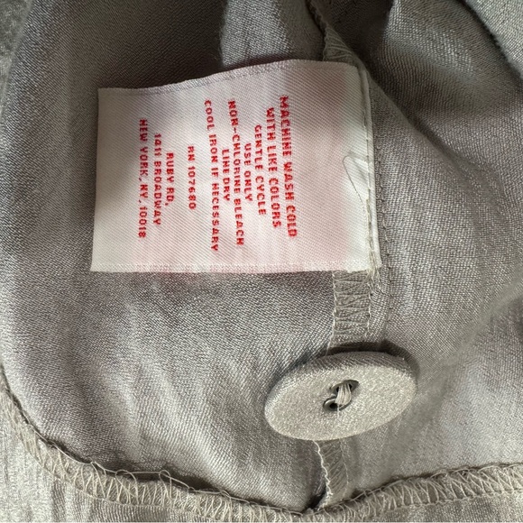 Ruby Rd. Silver Shimmer Button-Up Jacket Size 12 - Picture 9 of 9